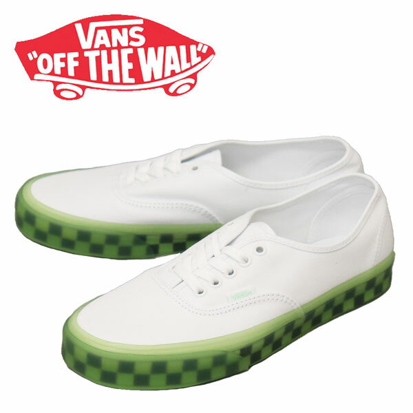 K戵X VANS (@Y oY) VN0A5KRDAVD Authentic I[ZeBbN Xj[J[ (Translucent) True White x Green Ash VN449