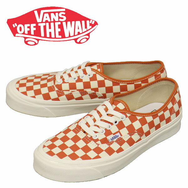 sale Z[ K戵X VANS (@Y oY) VN0A5KX4BTO Authentic 44 Dx I[ZeBbN Xj[J[ Anaheim Factory Checkerboard Burnt Orange VN464