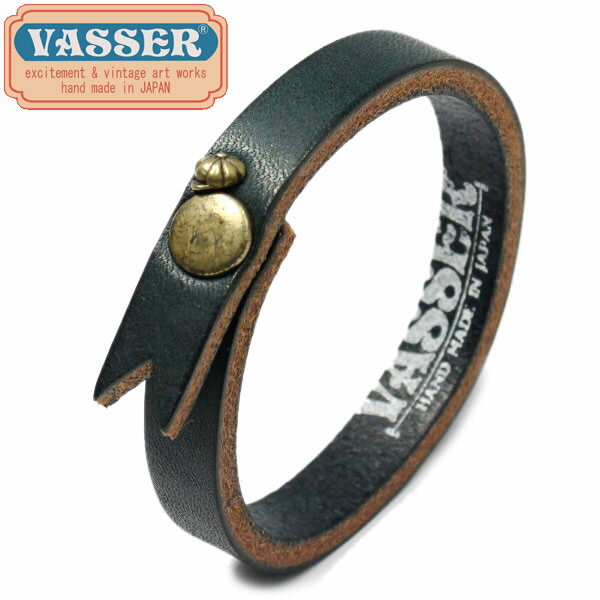 K戵X VASSER(obT[)Casquette Boy Leather Bracelet Navy(LXPbg{[CU[uXbglCr[)