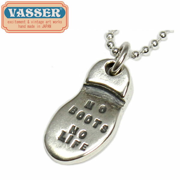 正規取扱店 VASSER(バッサー)Soul Words Pendant Silver(ソウルワーズペンダントシルバー) w/Chain [NO BOOTS NO LIFE]