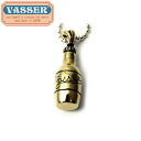 正規取扱店 VASSER(バッサー) Love Beer Drunker Pendant(ラブビアードランカーペンダント)BRASS(4)