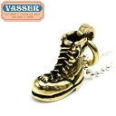 正規取扱店 VASSER(バッサー) Biker Boot Pendant 2nd Brass w/Ball Chain(バイカーブーツペンダント セカンド ブラス)