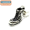 正規取扱店 VASSER(バッサー) Biker Boot Pendant 2nd Silver w/Ball Chain(バイカーブーツペンダント セカンド シルバー)