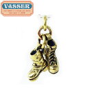 正規取扱店 VASSER(バッサー) Biker Boot Cracker Pendant Brass w/Ball Chain(バイカーブーツクラッカーペンダントブラス)