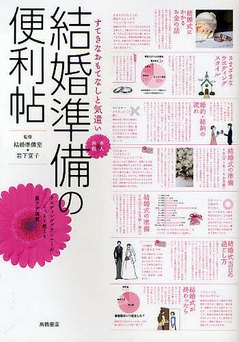 出版社高橋書店発売日2010年01月ISBN9784471011420ページ数294Pキーワードけつこんじゆんびのべんりちようすてきなおもてなし ケツコンジユンビノベンリチヨウステキナオモテナシ けつこん／じゆんびしつ いわし ケツコン／ジユンビシツ イワシ9784471011420目次1 結婚式の準備の前に 結婚式にかかるお金の話/2 結婚式カタログ さまざまなウエディングスタイル/3 婚約・結納の流れ/4 結婚式の準備その（1）（1年〜6か月前）/5 結婚式の準備その（2）（5か月前〜前日）/6 結婚式当日の過ごし方/7 結婚式が終わったら