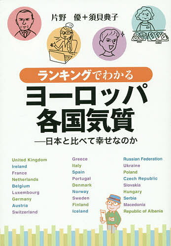 ※商品画像はイメージや仮デザインが含まれている場合があります。帯の有無など実際と異なる場合があります。著者片野優(著) 須貝典子(著)出版社草思社発売日2015年04月ISBN9784794221278ページ数237Pキーワードらんきんぐでわかるよーろつぱかつこくきしつにほん ランキングデワカルヨーロツパカツコクキシツニホン かたの まさる すがい のりこ カタノ マサル スガイ ノリコ9784794221278内容紹介生活調査、アンケート、経済指標などのさまざまなランキングを元に、ヨーロッパ26カ国の国民性、お国事情を紹介。経済破綻のギリシャから移民に悩まされるドイツまで、福祉、働き方、恋愛事情など、日本と比較するともっと面白い。欧州生活25 年のジャーナリスト夫妻が豊富な現地情報とエピソードをまじえて活写するヨーロッパ各国気質シリーズ・好評第3 弾。※本データはこの商品が発売された時点の情報です。目次イギリス—厳然たる階級社会で王室は注目と好奇の的/アイルランド—貧しく苦しい過去から世界有数のビジネス立国に/フランス—誇り高き休暇大国にジャポニスム・ブーム到来/オランダ—寛容と倹約が生み出す家庭的で健康的な暮らし/ベルギー—マイペースで食を楽しむ「働かない」「ダサい」人々/ルクセンブルク—多言語を自在にあやつる世界一の高給取り/ドイツ—ビーチで裸も法の順守もどちらも大好きな人々/オーストリア—理性より感性・感情 伝統に生きる自然派の自由人/スイス—貧しさから生まれた堅実な気風と民主主義/ギリシャ—国は借金まみれでも楽天的 幸福度は世界第2位〔ほか〕