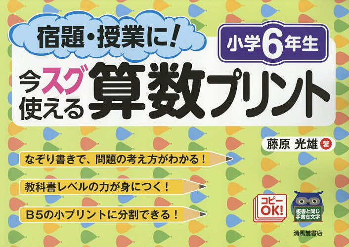 宿題・授業に!今スグ使える算数プリント 小学6年生／藤原光雄【3000円以上送料無料】