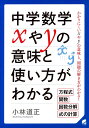 中学数学xやyの意味と使い方がわかる わかりにくいxやyの意味と、問題の解き方がわかる! 方程式 関数 因数分解 式の計算/小林道正【3000円以上送料無料】
