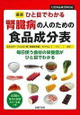 最新ひと目でわかる腎臓病の人のための食品成分表 エネルギー|たんぱく質|食塩相当量|カリウム|リン|水分 毎日使う食材の栄養価がひと目でわかる/主婦の友社【30...