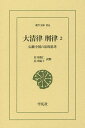 大清律刑律 伝統中国の法的思考 2/谷井俊仁/解谷井陽子【3000円以上送料無料】
