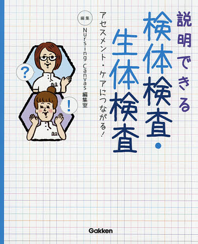 著者NursingCanvas編集室(編集)出版社学研メディカル秀潤社発売日2021年06月ISBN9784780914177ページ数137Pキーワードせつめいできるけんたいけんさせいたいけんさあせすめ セツメイデキルケンタイケンサセイタイケンサアセスメ がつけん／めでいかる／しゆうじ ガツケン／メデイカル／シユウジ9784780914177内容紹介看護に必須な検体検査・生体検査について，「自分の言葉でわかりやすく説明できる」ことを目標にわかりやすく解説．検査内容だけでなく，関連する病態や疾患の理解に加え，「論理的に考え，表現する力」がつく1冊！※本データはこの商品が発売された時点の情報です。目次1章 検体検査を説明しよう（検体検査のキーワードを説明しよう/尿検査について説明しよう/便検査について説明しよう ほか）/2章 生体検査を説明しよう（心電図検査を説明しよう/呼吸機能検査について説明しよう/内視鏡検査について説明しよう ほか）/3章 ケアにつながる検査値の見方・考え方（消化器疾患の検査値の見方・考え方/内分泌・代謝疾患の検査値の見方・考え方/循環器疾患の検査値の見方・考え方）