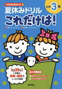 夏休みドリルこれだけは!小学3年 算数・国語/長嶋清/野村啓子【3000円以上送料無料】