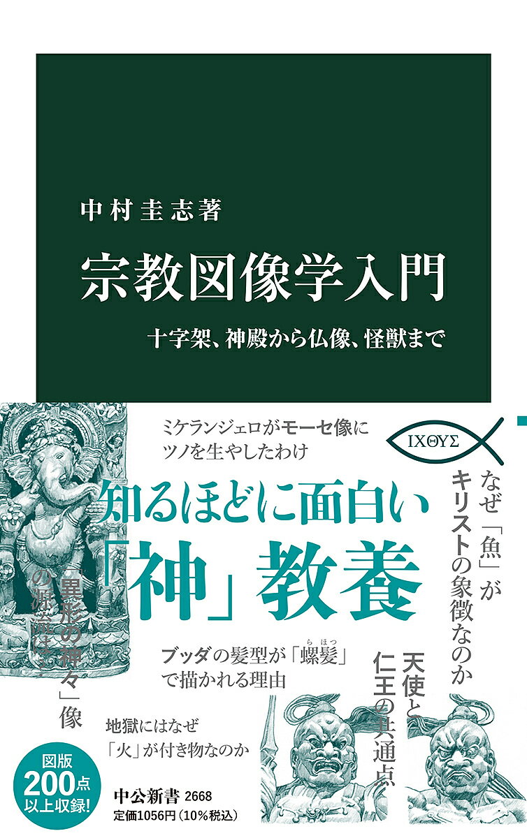 宗教図像学入門 十字架、神殿から仏像、怪獣まで／中村圭志【3000円以上送料無料】