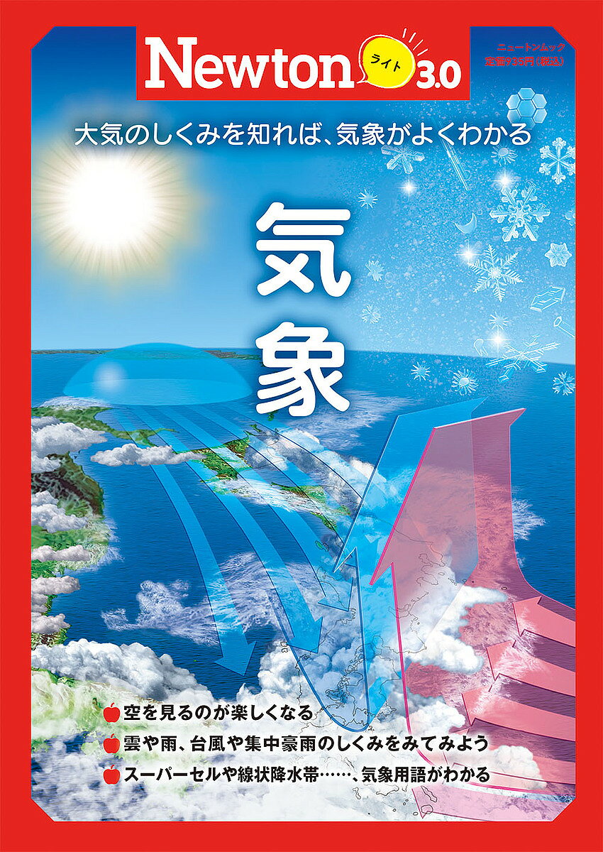出版社ニュートンプレス発売日2022年02月ISBN9784315525168ページ数79Pキーワードきしようたいきのしくみおしればきしよう キシヨウタイキノシクミオシレバキシヨウ9784315525168内容紹介2022年2月刊行の「Newtonライト3.0」は，『気象』です。雲はなぜできる？ 雨はなぜ降る？ 毎日当たり前のようにくりかえされる天気の変化には，おもしろい科学がひそんでいます。この本では，台風や集中豪雨，地球温暖化など，気象にまつわる話題のテーマも取り上げ，気象のしくみをやさしく解説しています。※本データはこの商品が発売された時点の情報です。