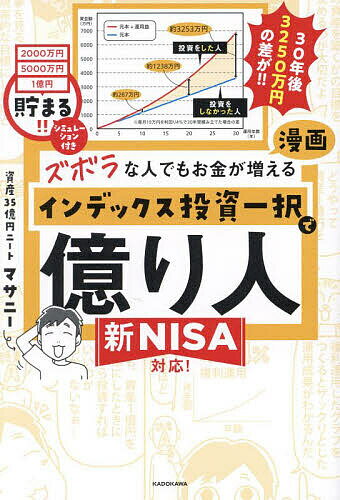 ズボラな人でもお金が増える漫画インデックス投資一択で億り人/マサニー【3000円以上送料無料】