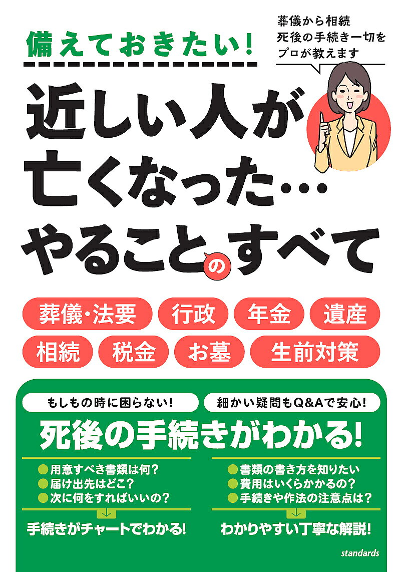 近しい人が亡くなった…手続きのすべて／吉川美津子【3000円以上送料無料】