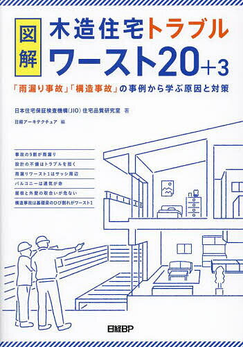 図解木造住宅トラブルワースト20+3 「雨漏り事故」「構造事故」の事例から学ぶ原因と対策／日本住宅保証検査機構（JIO）住宅品質研究室／日経アーキテクチュア【3000円以上送料無料】 1