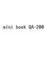 mini book QA-200【3000円以上送料無料】