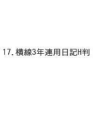 【3千円以上送料無料】17.横線3年連用日記H判