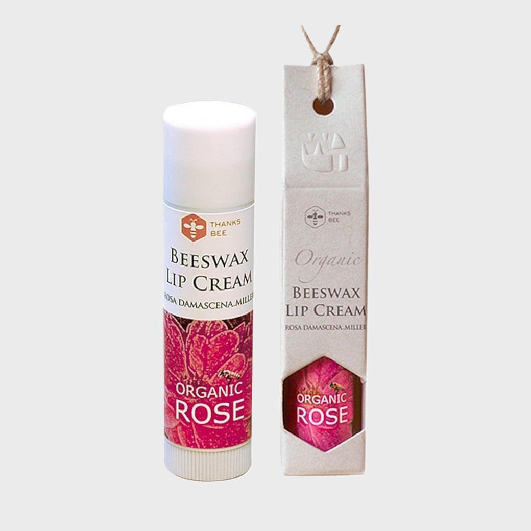 ワイルドツリー ビーズワックス リップクリーム ローズ 5ml｜天然ミツロウ 保湿リップ バーム ナチュラ..