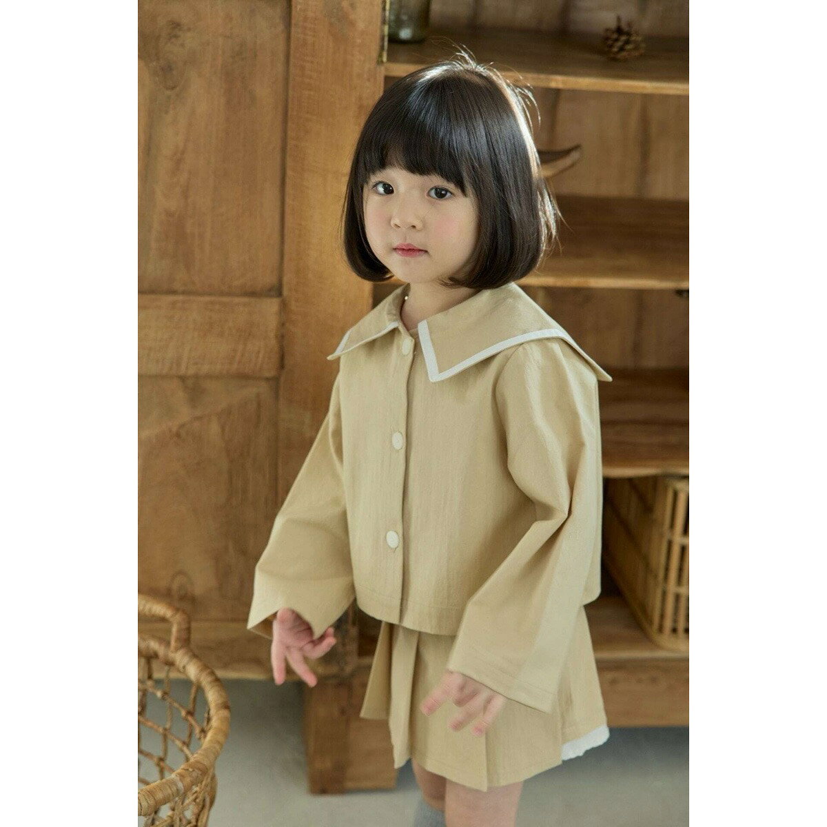 【即納】mon atelier コーデセット 2点 セーラージャケット ラップパンツ 上下セッ...