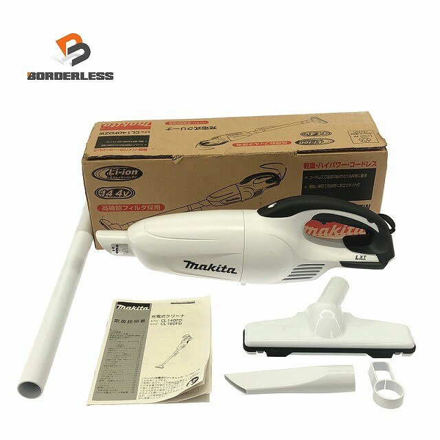 ☆極美品☆makita マキタ 14.4V 充電式クリーナ CL140FD ノズル 説明書付118808