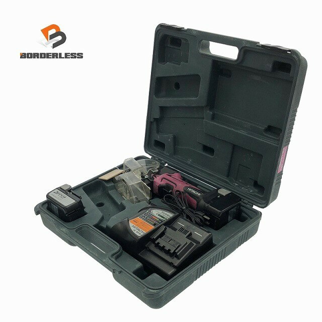 ☆中古品☆HITACHI 日立工機 14.4V 30mm コードレスナイフカッター CK14DSL バッテリー2個(14.4V3.0Ah) ..