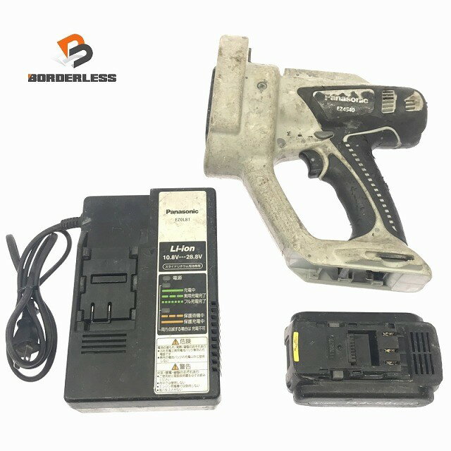 ☆中古品☆Panasonic パナソニック 14.4V 充電全ネジカッター EZ4540 バッテリ1 ...
