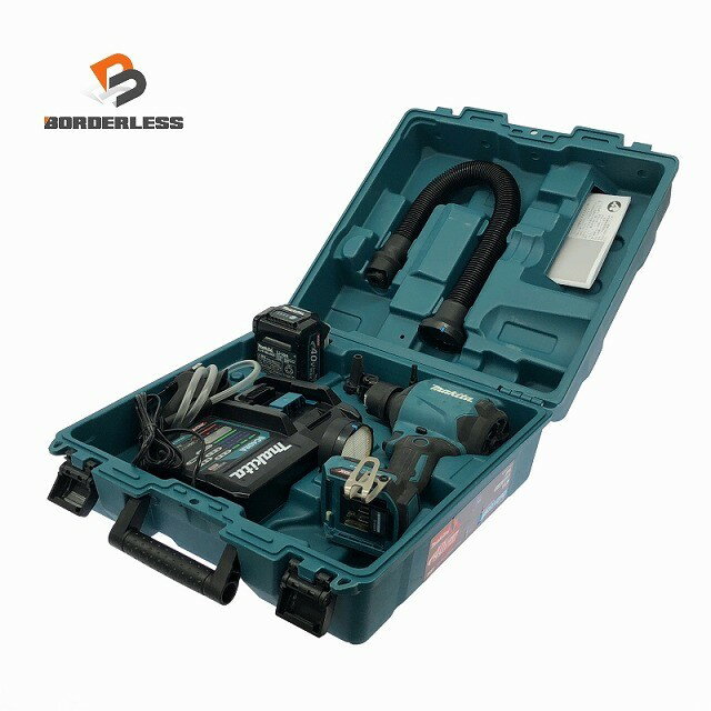 ☆中古品☆makita マキタ 40Vmax 充電式エアダスター AS001GRD バッテリ1個(2.5Ah) 充電器 ケース付 コー..