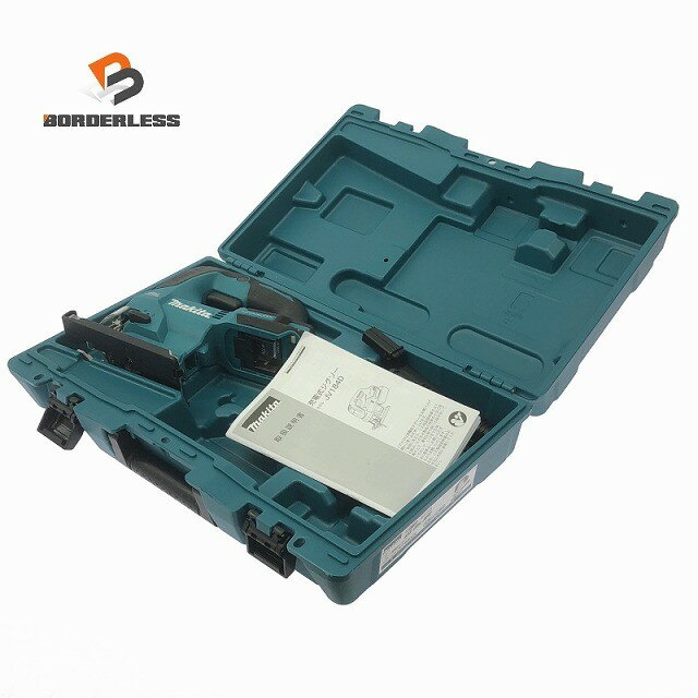 ☆美品☆ makita マキタ 18V 充電式ジグソー JV184DZK 青/ブルー 本体+パーツ+ケース付き121885