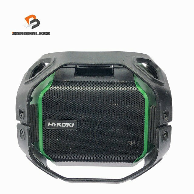 ☆中古品☆HiKOKI ハイコーキ コードレススピーカー US18DA 本体のみ Bluetooth 14.4V/18V 現場用スピーカー122317...