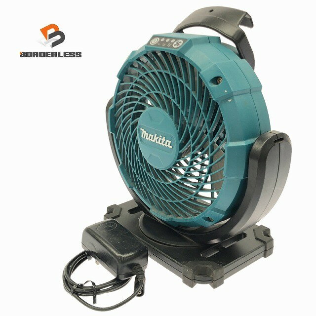 ☆中古品☆makita マキタ 10.8V/100V 充電式ファン CF100D 本体＋ACアダプタ付 コードレス 小型 扇風機 送風機124717