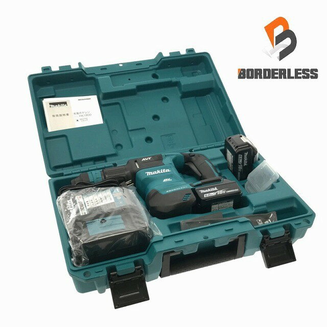 ☆未使用品☆makita マキタ 18V 充電式ケレン HK180DRGX バッテリー2個(18V 6.0Ah) 充電器 ケース付 コードレス 剥離 剥がし125118 2