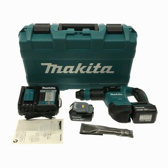 ☆未使用品☆makita マキタ 18V 充電式ケレン HK180DRGX バッテリー2個(18V 6.0Ah) 充電器 ケース付 コードレス 剥離 剥がし125118 3