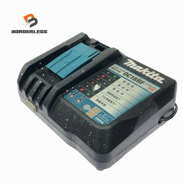 ☆中古品☆makita マキタ 14.4V/18V用 純正 急速充電器 DC18RF リチウムイオンバッテリー用 リチウムイオン電池用125718