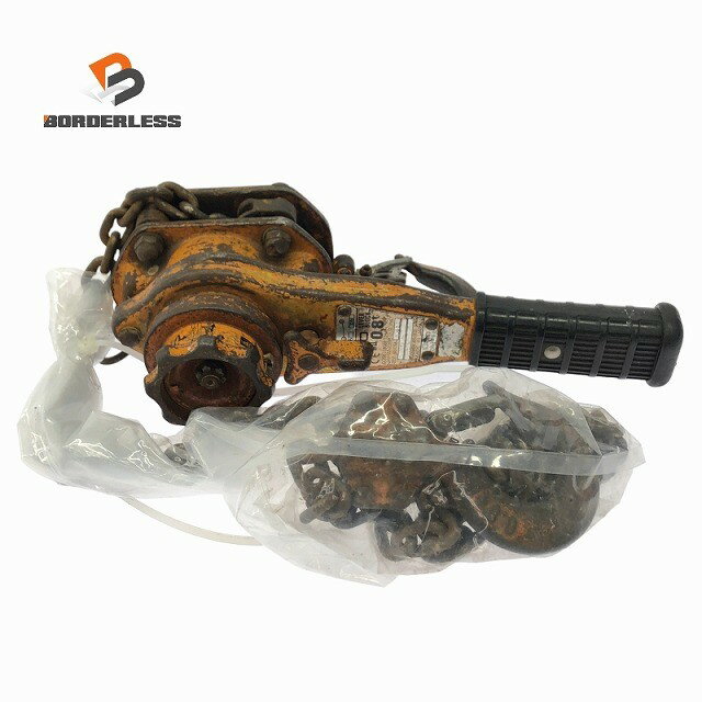 ☆中古品☆KITO キトー レバーブロック L5形 LB008 荷重0.8ton/800kg 揚程1.5m レバーホイスト ガッチャ 荷揚げ機 荷締め機125667