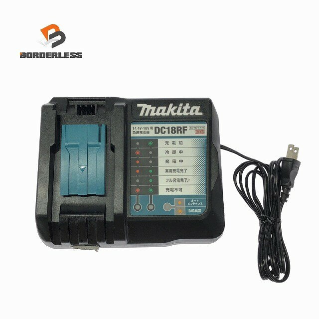 ☆中古品☆makita マキタ 14.4V/18V用 純正 急速充電器 DC18RF リチウムイオンバッテリー用 リチウムイオン電池用126080