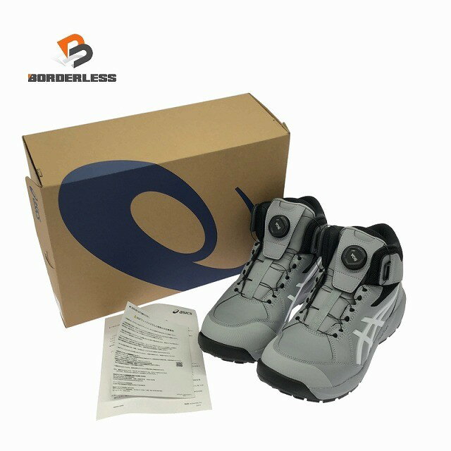 Rakuten - ☆未使用品☆ASICS アシックス プロスニーカー WINJOB CP314 BOA 1273A124-020 WIDE グラベル/白 27.0cm 安全靴 作業靴129071