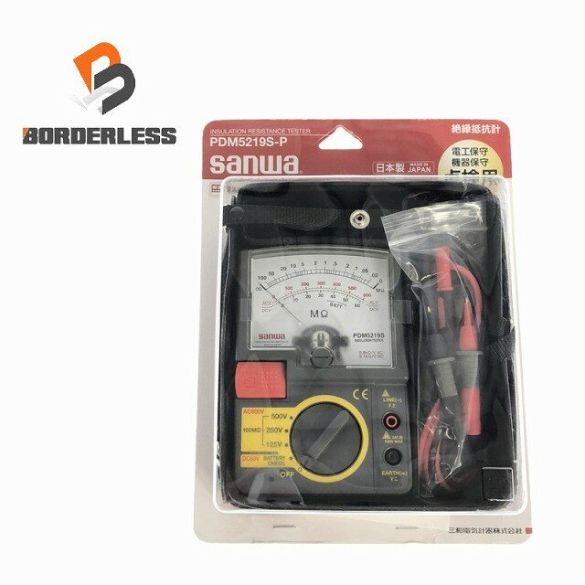 サンワ 絶縁抵抗計 PDM5219S PDM5219S | 絶縁抵抗計 PDM5219S | 三和電気計器 | ミスミ | 423-9687