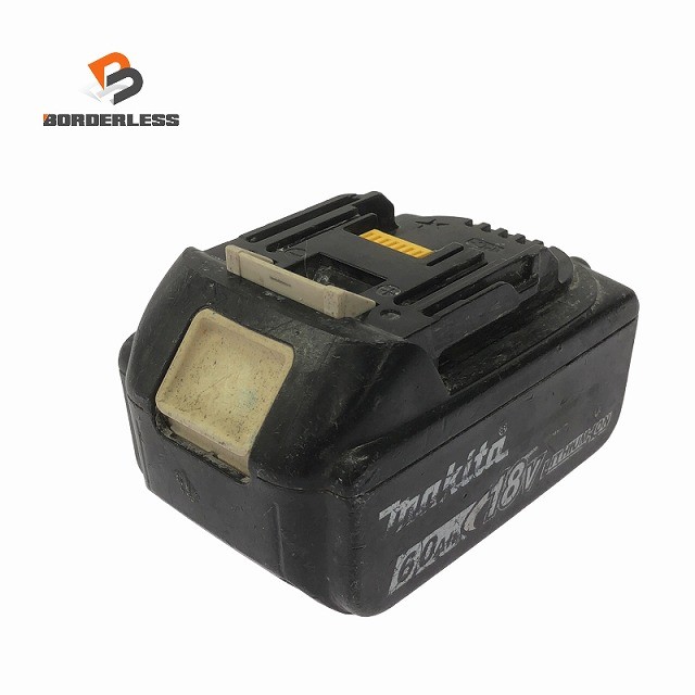 ☆中古品☆makita マキタ 18V 6.0Ah 純正 リチウムイオンバッテリー BL1860B 残量表示付 急速充電対応 蓄電池 充電池 雪マーク126341