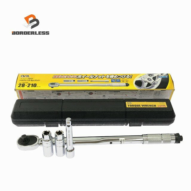 Rakuten - ☆未使用品☆BAL 大橋産業 トルクレンチ5pcセット No.2060 トルク設定範囲 28〜210N・m 自動車整備 アルミホイール 鉄チンホイール126547