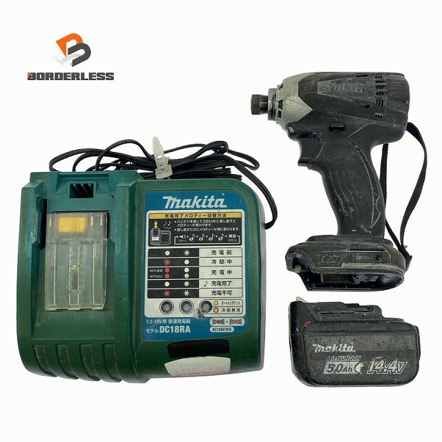 マキタ18vコードレスインパクトドライバー TD144D中古オリジナルハウジング マキタ（makita） 充電式インパクトドライバ TD146DZ 本体のみ