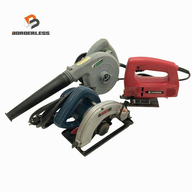 Rakuten - ☆中古品3点☆HITACHI 日立工機 ジグソー FJ50SB RYOBI リョービ ブレーキ付丸ノコ W-560PS アースマン 高儀 ブロア BW-110SC127198