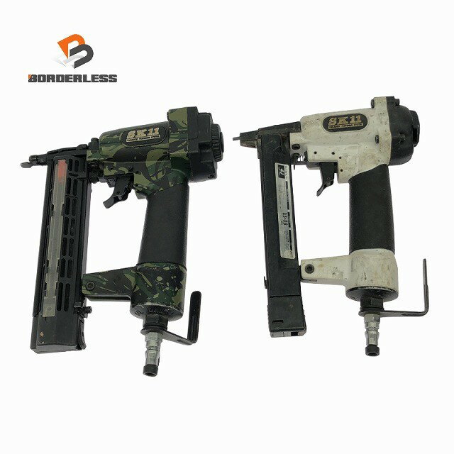 乐天商城 - ☆中古品2点セット☆SK11 常圧仕上釘打ち機 SA-F35L-X1CA タッカー SA-T425L-X1 エアツール 大工道具128220