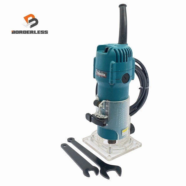 乐天商城 - ☆中古品☆makita マキタ 100V 電子トリマー 3707FC チャック孔径6mm コード式 ルーター 木材加工 トリミング 穴あけ 面取り130188