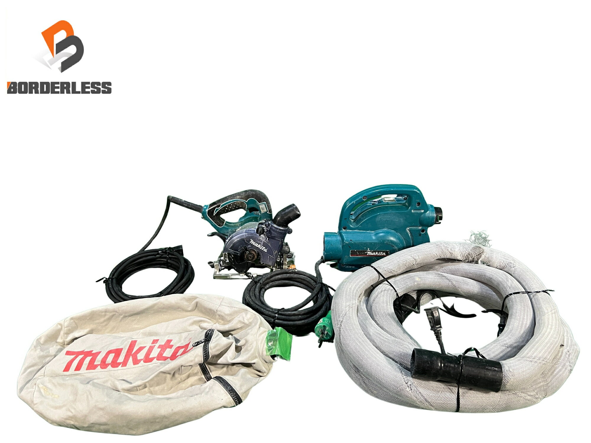 乐天商城 - ☆中古品☆makita マキタ 集じんマルノコ KS4000FX 小形集じん機 450 メッシュホース 集じんバッグ付き 電動工具128279