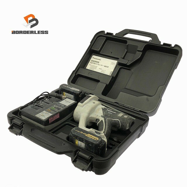 ☆中古品☆Panasonic パナソニック 14.4V/ 充電全ネジカッター EZ4540 バッテリ2個(3...