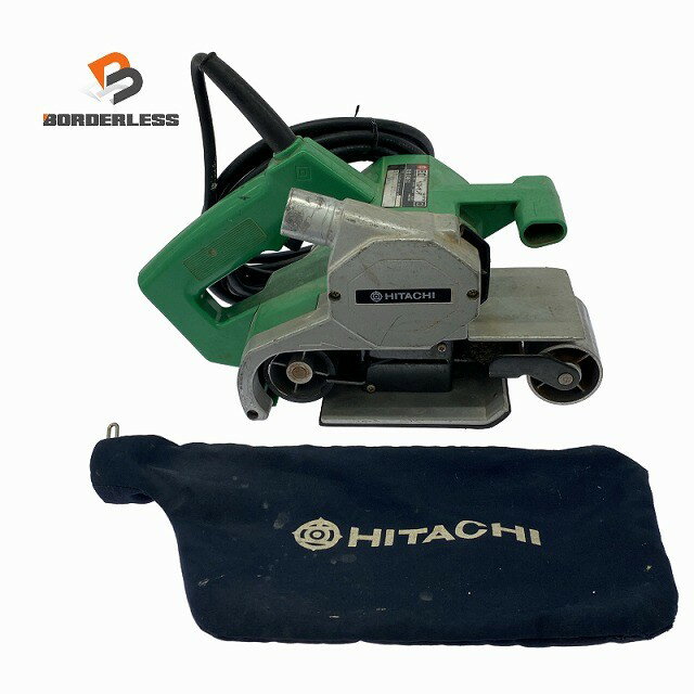 乐天商城 - ☆中古品☆HITACHI 日立工機 100V ベルトサンダー SB8TB 76×533mm コード式 ベルト式 ベルト研磨機 角型 ベルトグラインダー129433