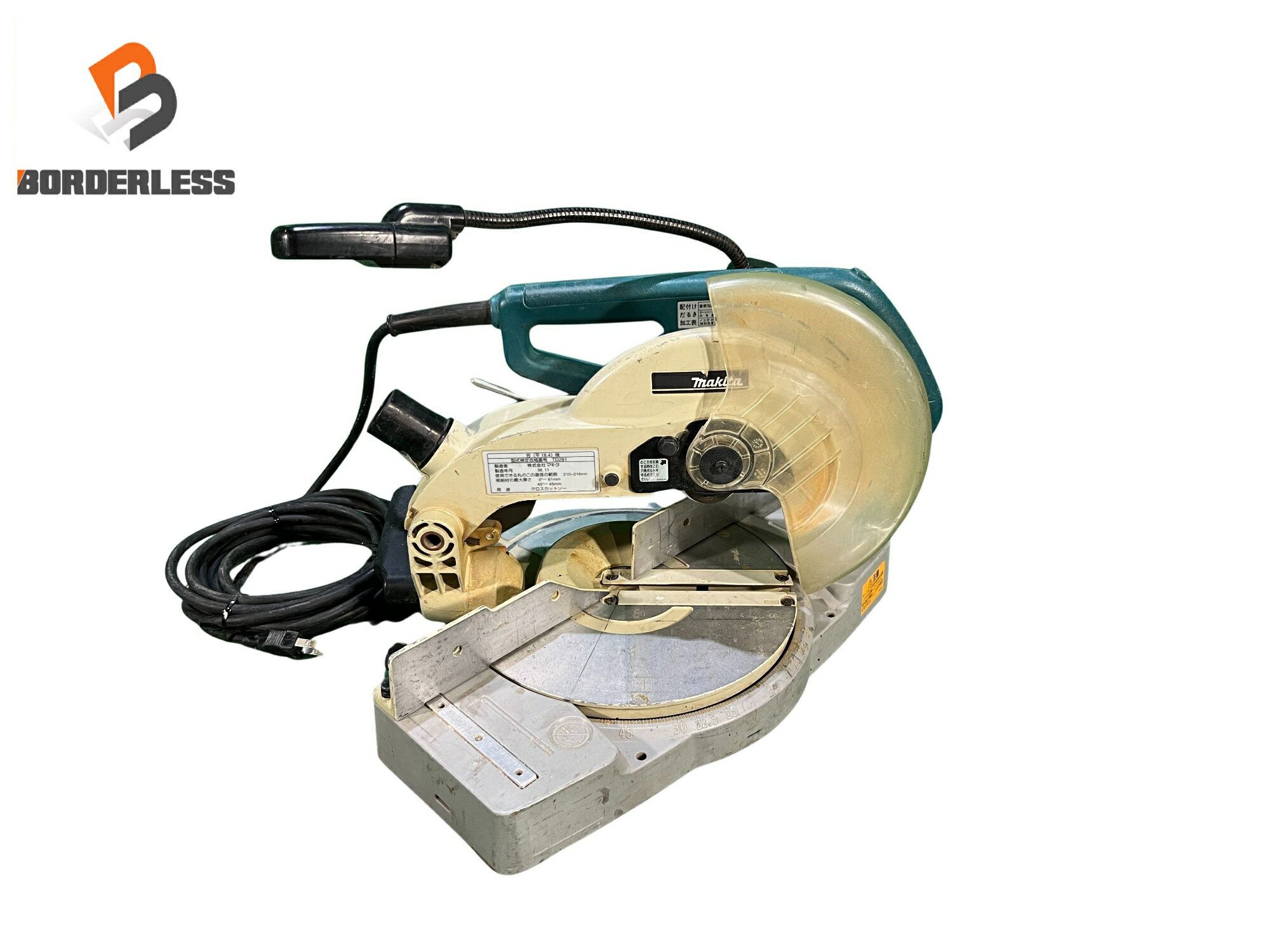 乐天商城 - ☆中古品☆makita マキタ 100V 216mm 卓上丸ノコ LSO840F クロスカットソー マルノコ 丸のこ 切断 木材加工 電動工具129876