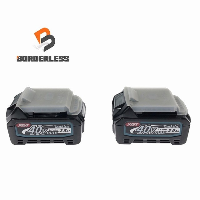 ☆極美品2個セット☆makita マキタ 40Vmax 2.5Ah 純正 リチウムイオンバッテリー BL4025 2個 リチウムイオン電池 充電池 蓄電池132600